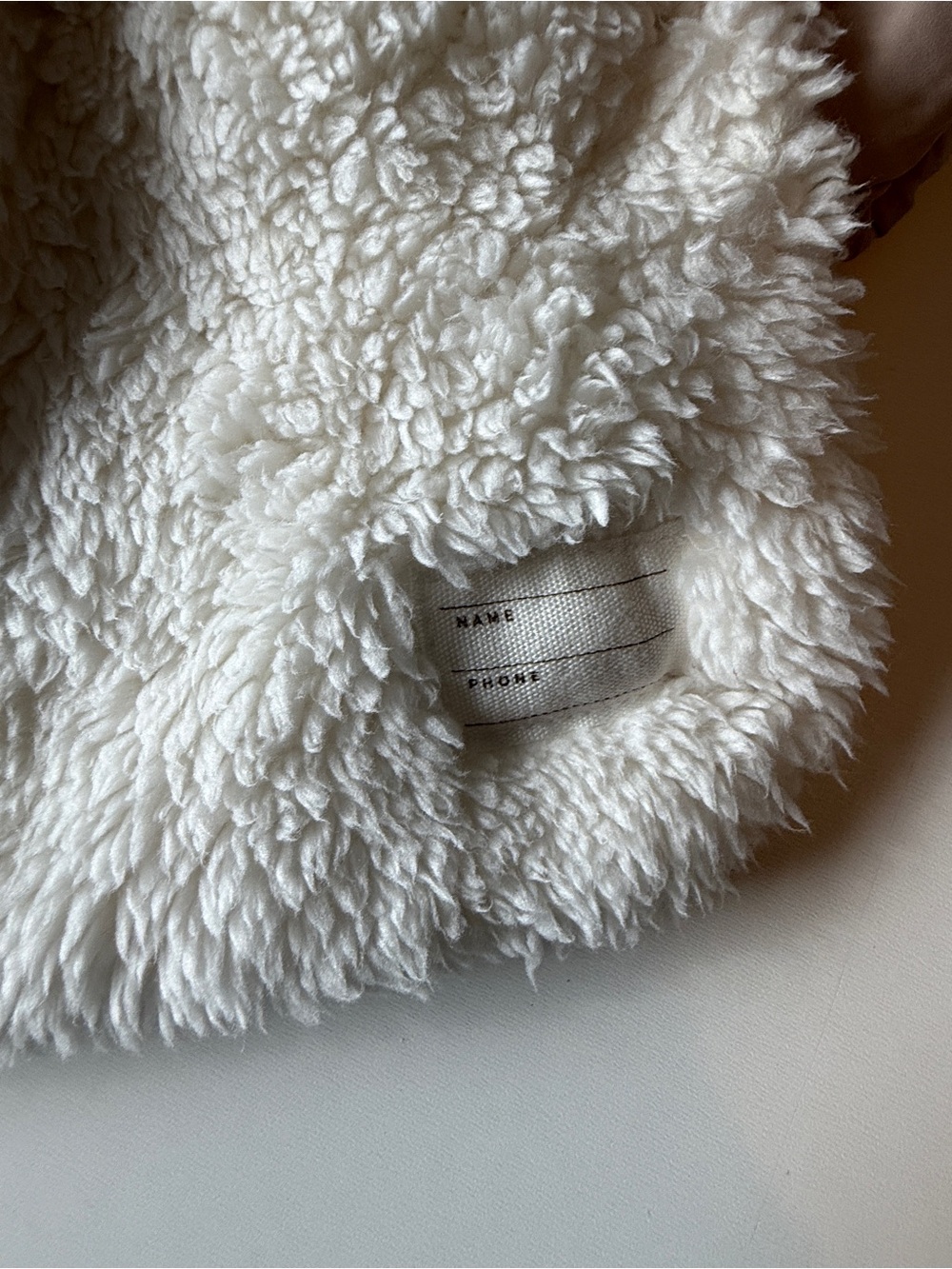 MANGO Baby Puffer Tan Hooded Jacket with Sherpa Lining - 3-6 months - Picture 5 of 7